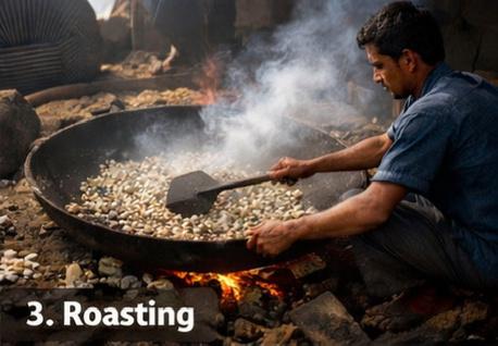 Roasting Makhana